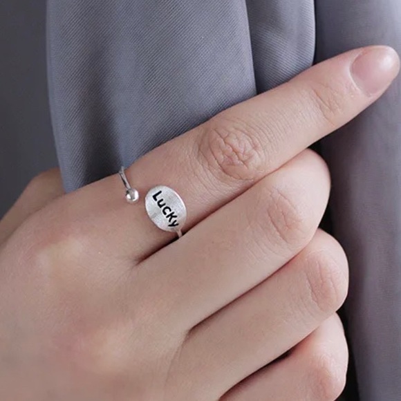 Silver Lucky Ring, .925 Silver - Picture 2 of 7